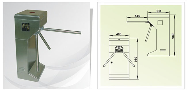 เครื่องกั้นสามขา ประตูหมุนสามขา Tripod Turnstiles