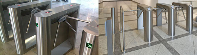 เครื่องกั้นสามขา ประตูหมุนสามขา Tripod Turnstiles