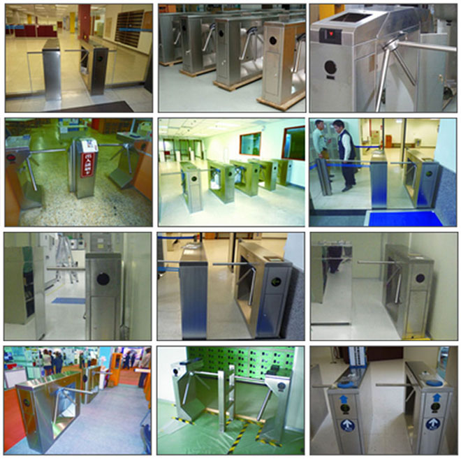 ตัวอย่างผลงานติดตั้งเครื่องกั้นสามขา